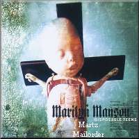Marilyn Manson : Disposable Teens (single). Album Cover