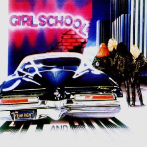 Girlschool : Hit & Run. Album Cover
